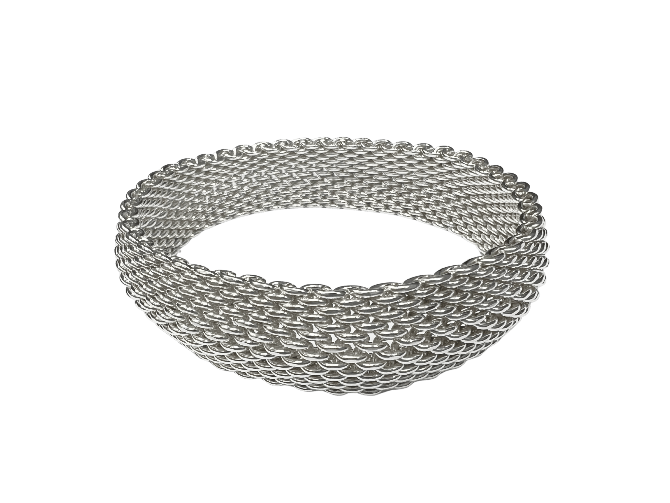 Tiffany & Co Somerset Mesh Collection Sterling Silver Bracelet