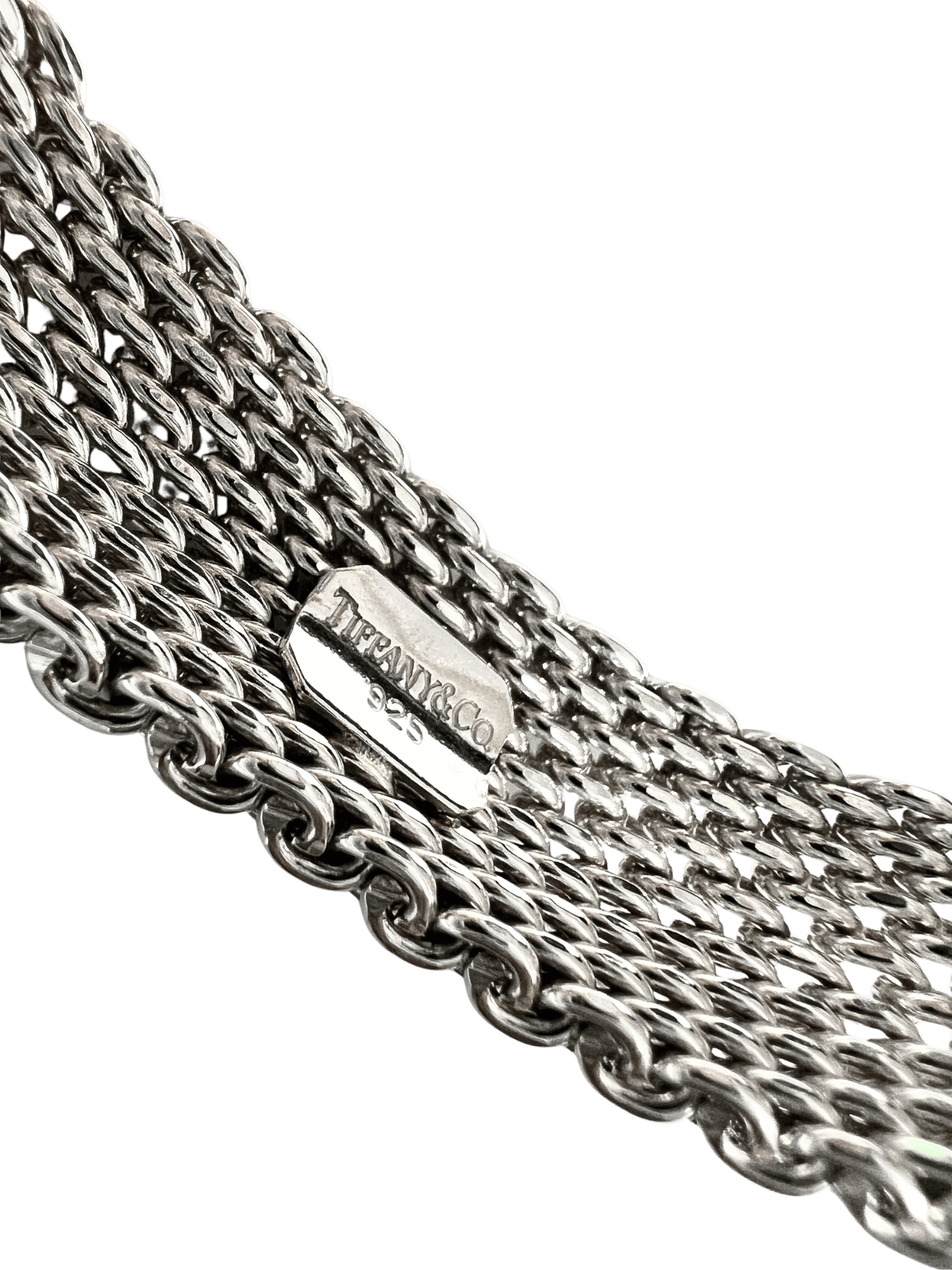 Tiffany & Co Somerset Mesh Collection Sterling Silver Bracelet