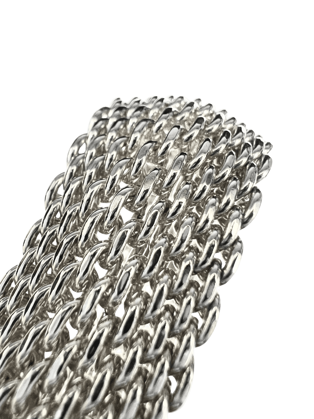 Tiffany & Co Somerset Mesh Collection Sterling Silver Bracelet