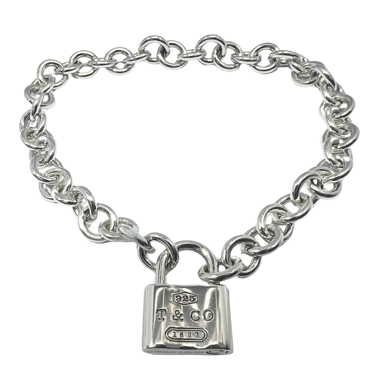 Tiffany & Co Sterling Silver Bracelet With Lock