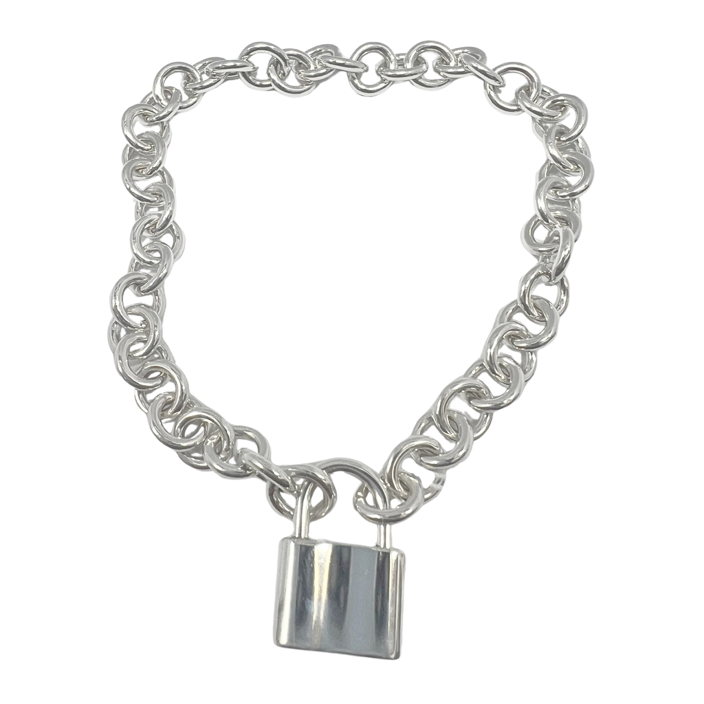 Tiffany & Co Sterling Silver Bracelet With Lock