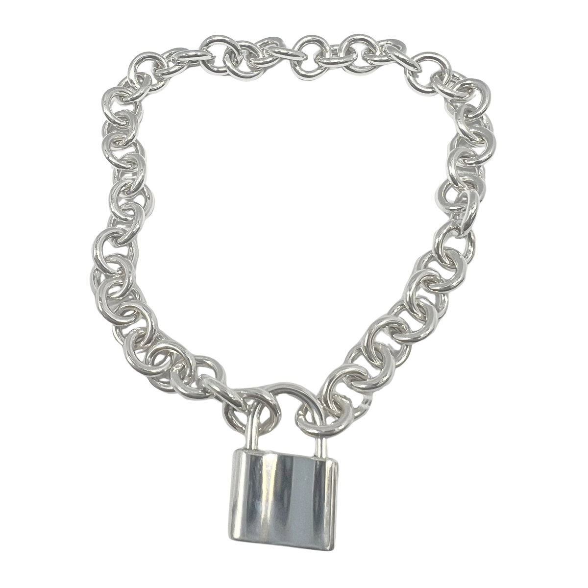 Tiffany & Co Sterling Silver Bracelet With Lock