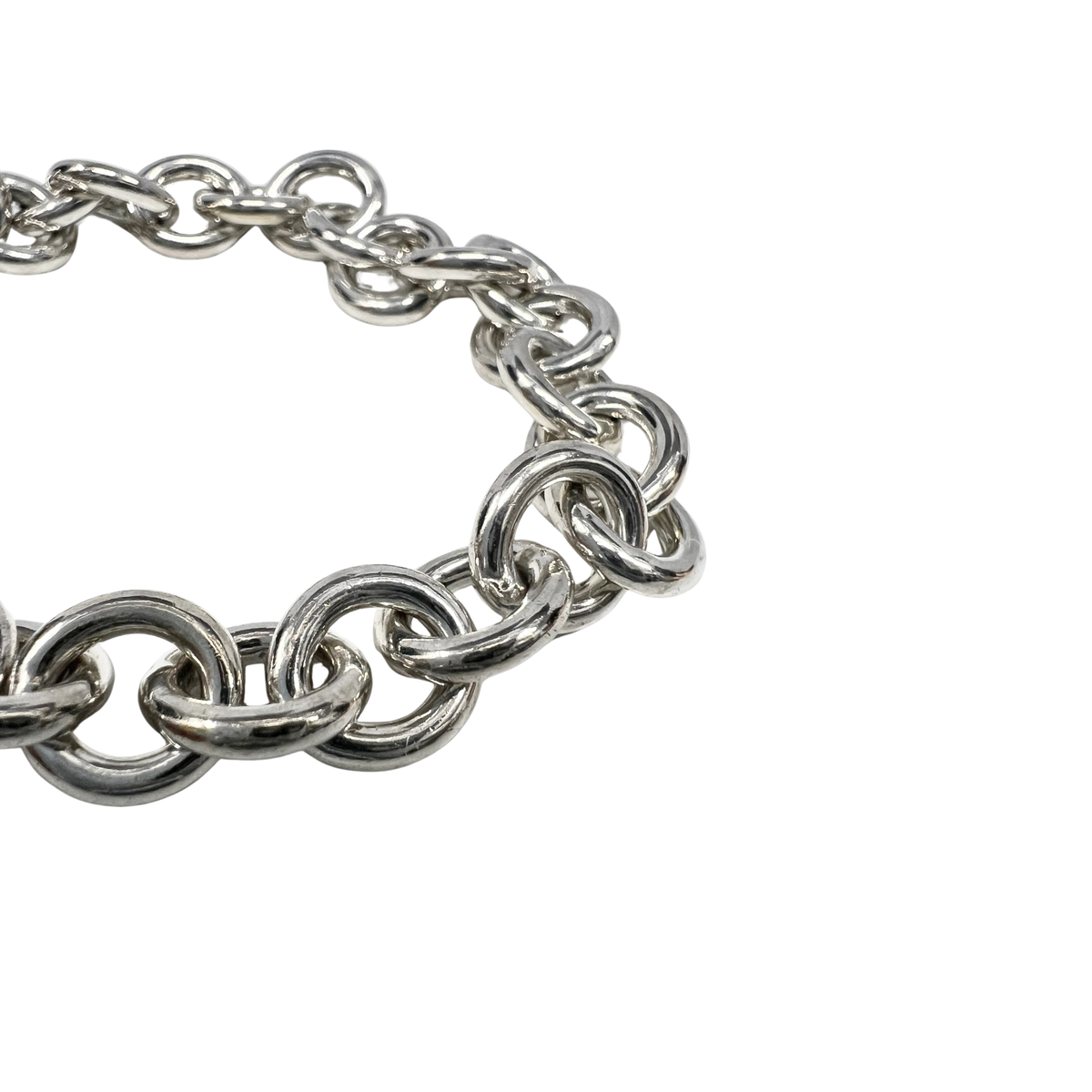 Tiffany & Co Sterling Silver Bracelet With Heart Charm