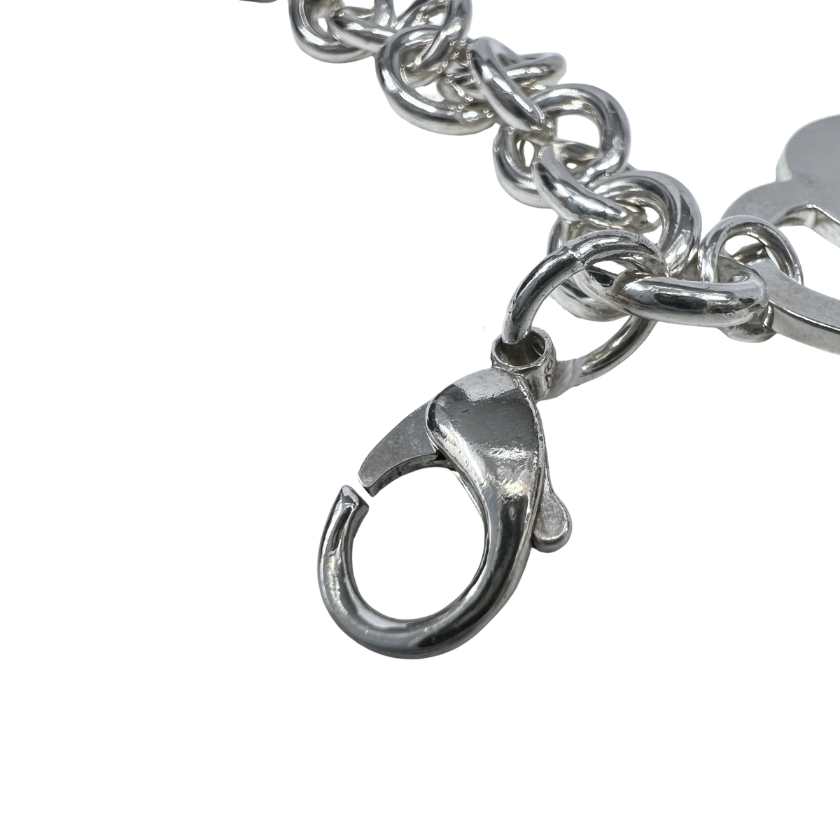 Tiffany & Co Sterling Silver Bracelet With Heart Charm