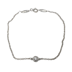 Tiffany & Co Sterling Silver Bracelet With Stone