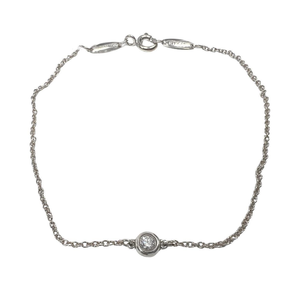 Tiffany & Co Sterling Silver Bracelet With Stone