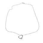 Tiffanay & Co Open Heart Sterling Silver Necklace