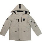 Fashion Coat Beige Thick Jacket-Size L