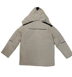 Fashion Coat Beige Thick Jacket-Size L