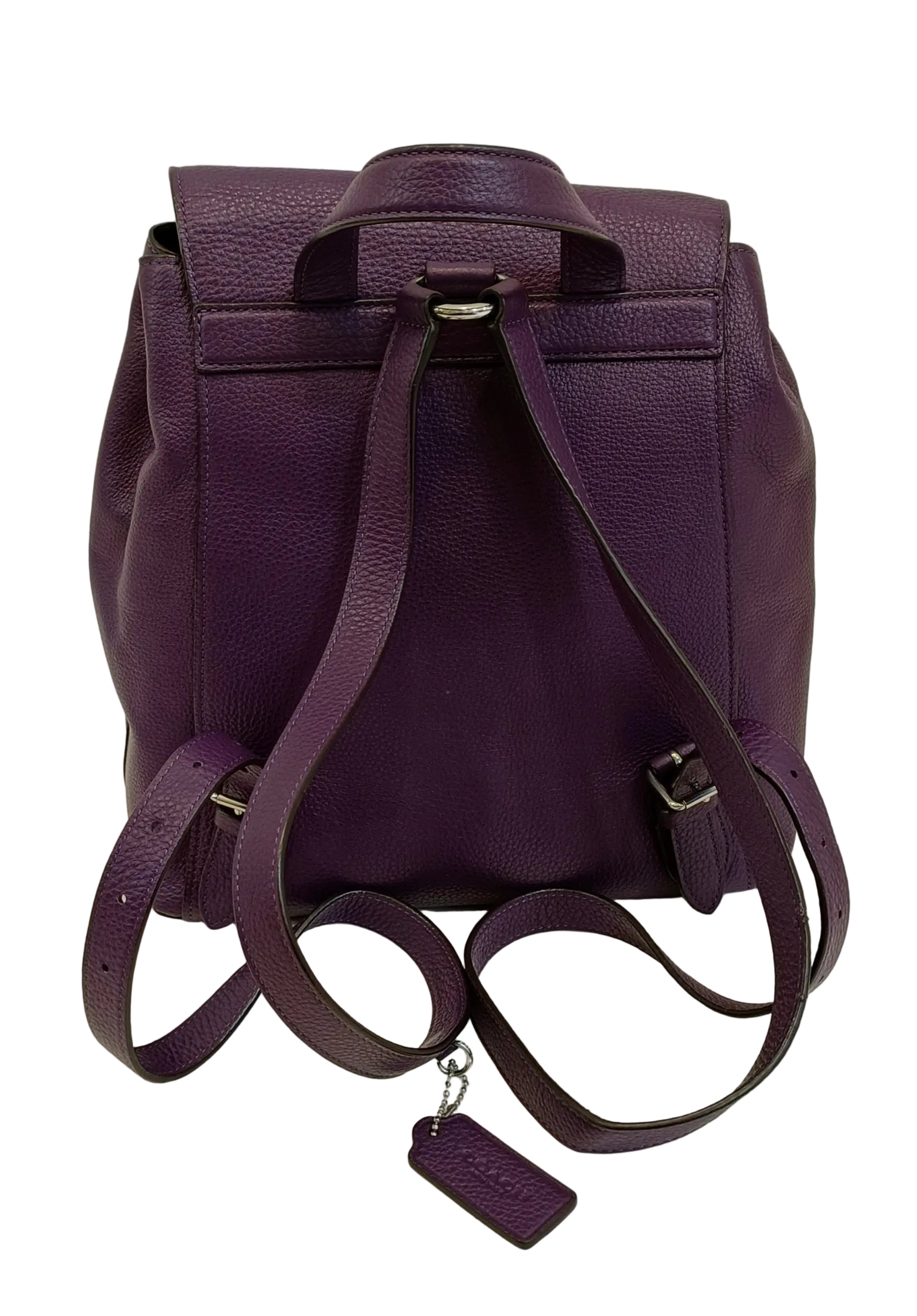 Coach Backpack-Purple Leather Secondary image