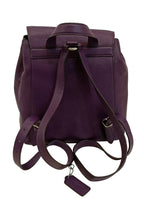 Coach Backpack-Purple Leather