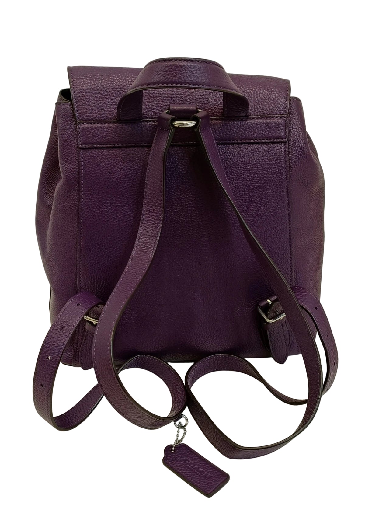 Coach Backpack-Purple Leather