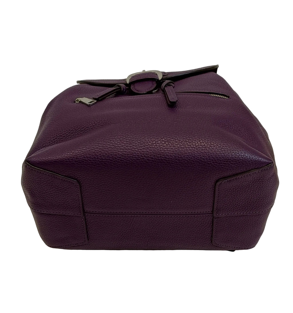 Coach Backpack-Purple Leather