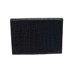 Dunhill Card  Holder=Black Croco Leather