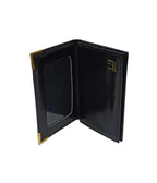 Dunhill Card  Holder=Black Croco Leather