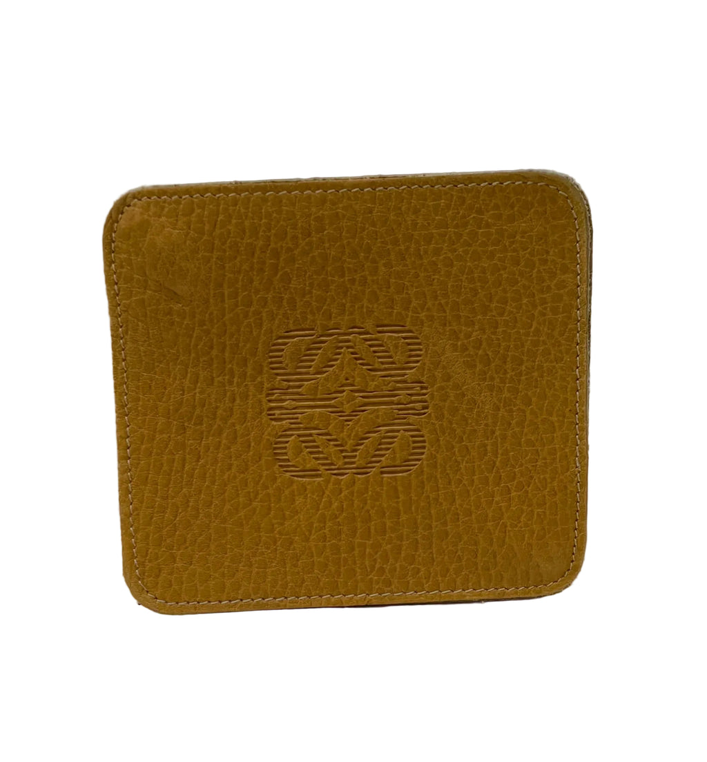 Loewe Coin Pouch-Brown Leather
