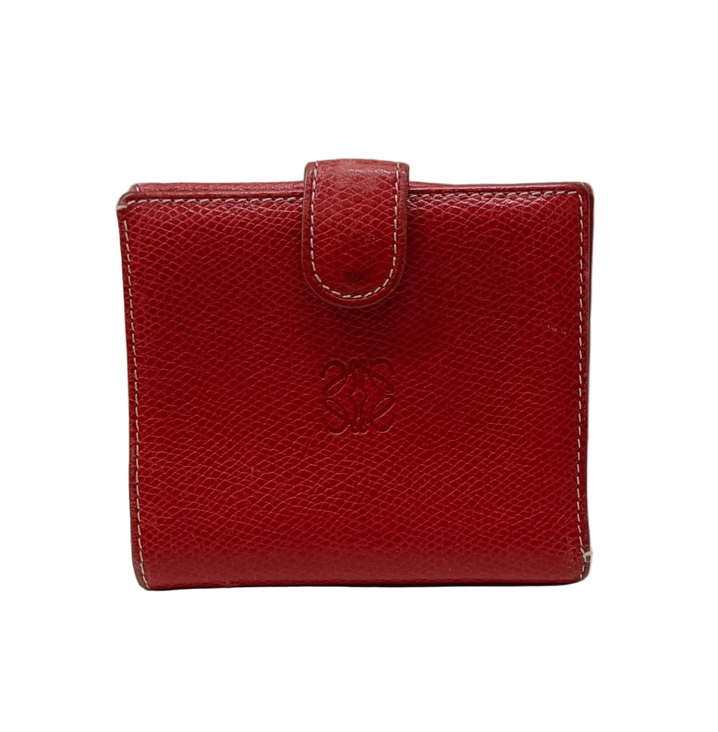 Loewe Wallet-Red Leather