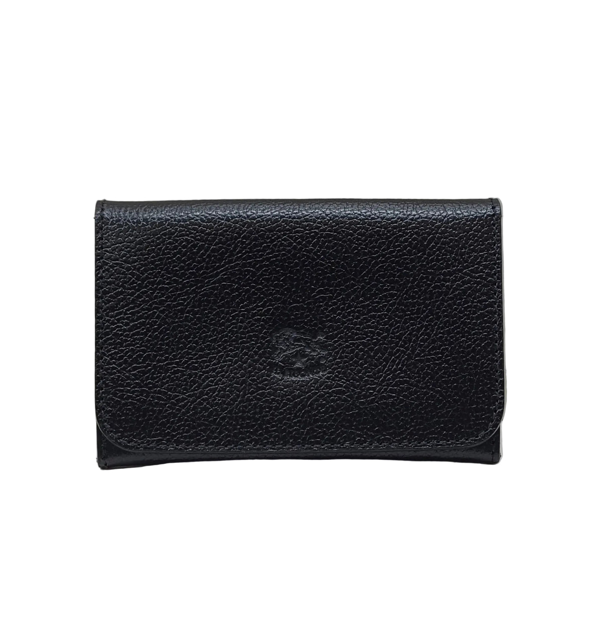 IL Bisonte Card Holder-Black Leather