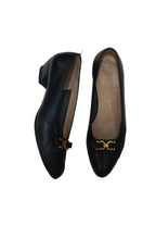 Ferragamo Gancini Heels-Black Size 36