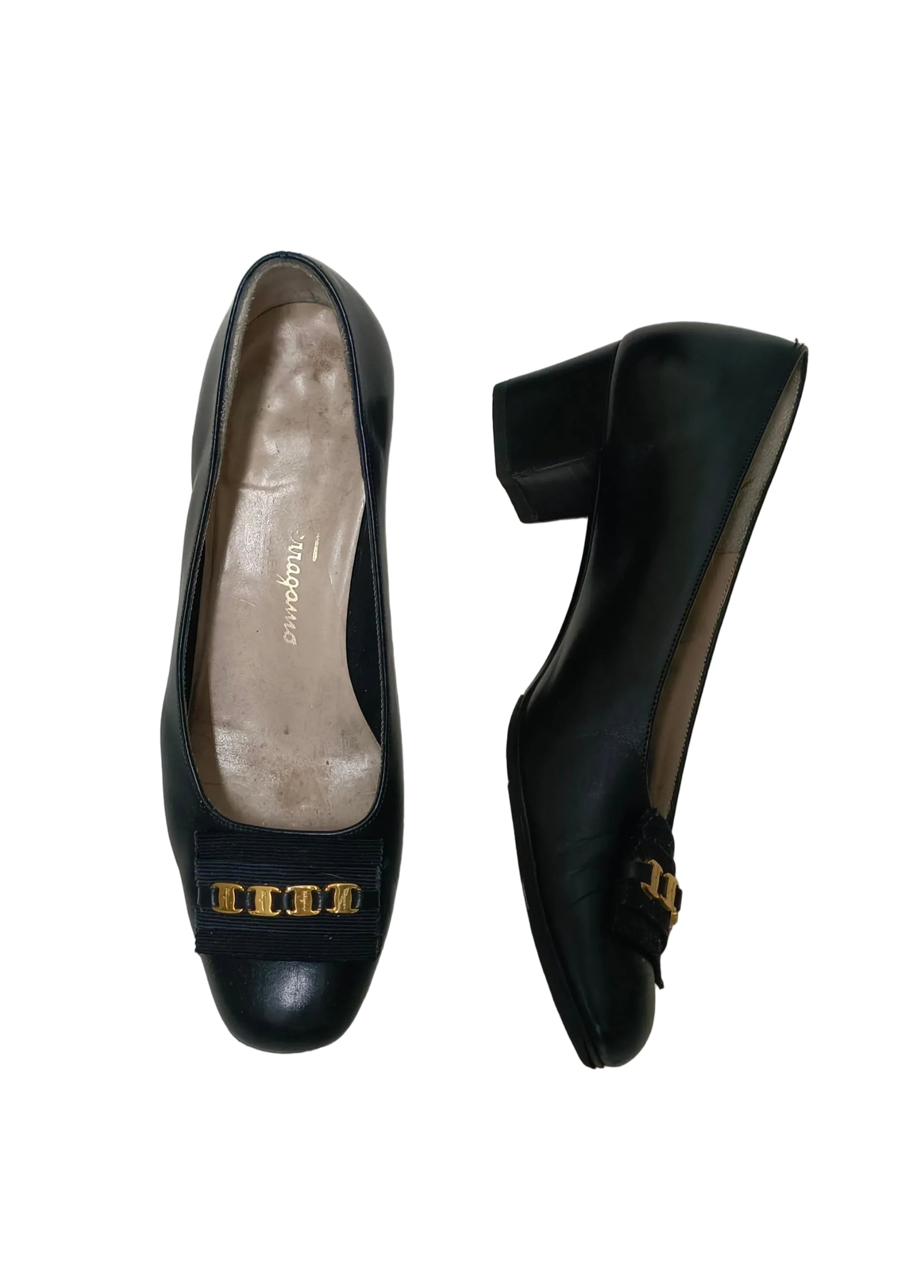 Ferragamo 41560 Heels-Black Size 36 Secondary image