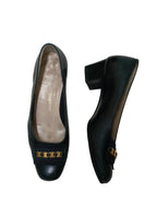 Ferragamo 41560 Heels-Black Size 36