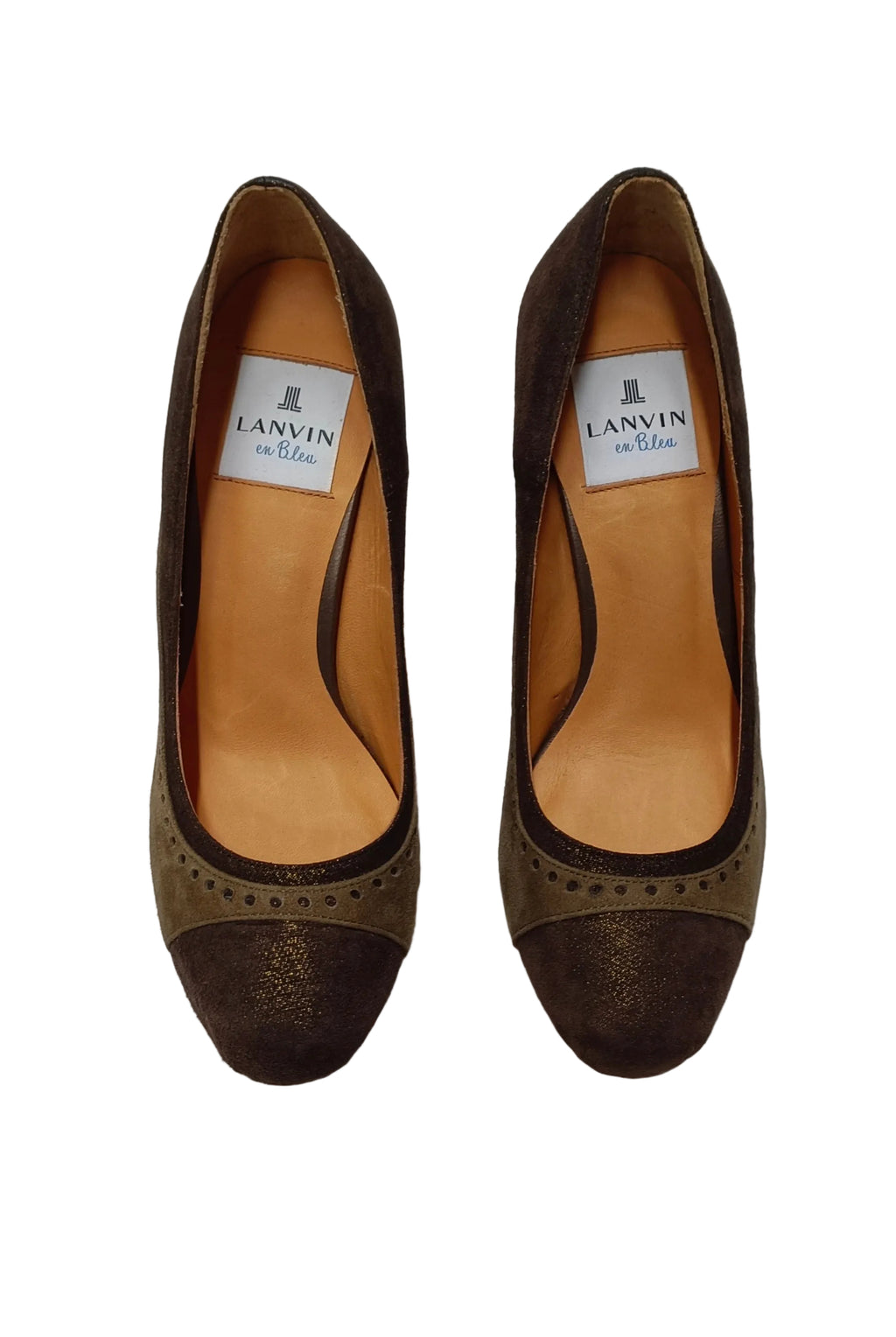 Lanvin 2187 Heels-Bronw  Size 23