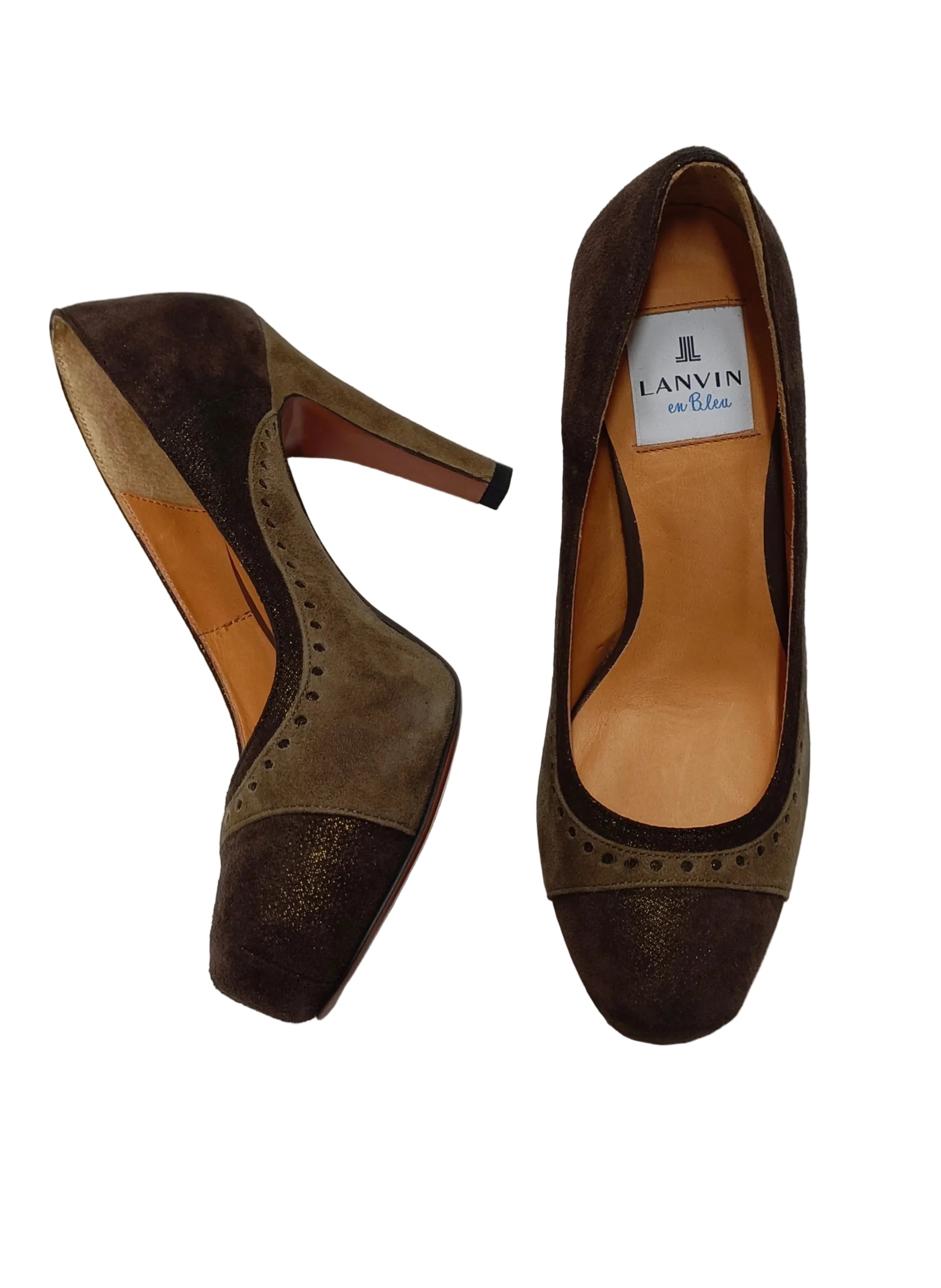 Lanvin 2187 Heels-Bronw  Size 23 Secondary image
