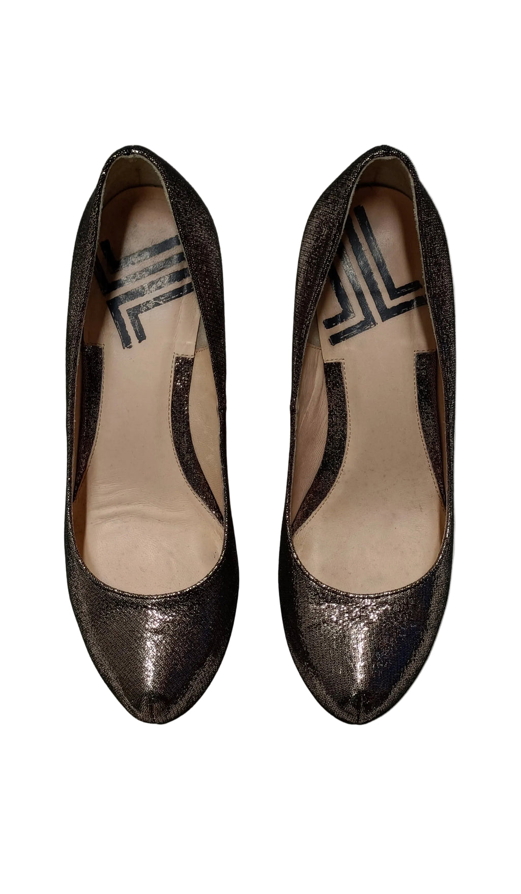 Lanvin Heels-Silver Glitter  Size 23.5