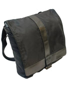 Ferragamo Shoulder Bag-Black Nylon & Leather