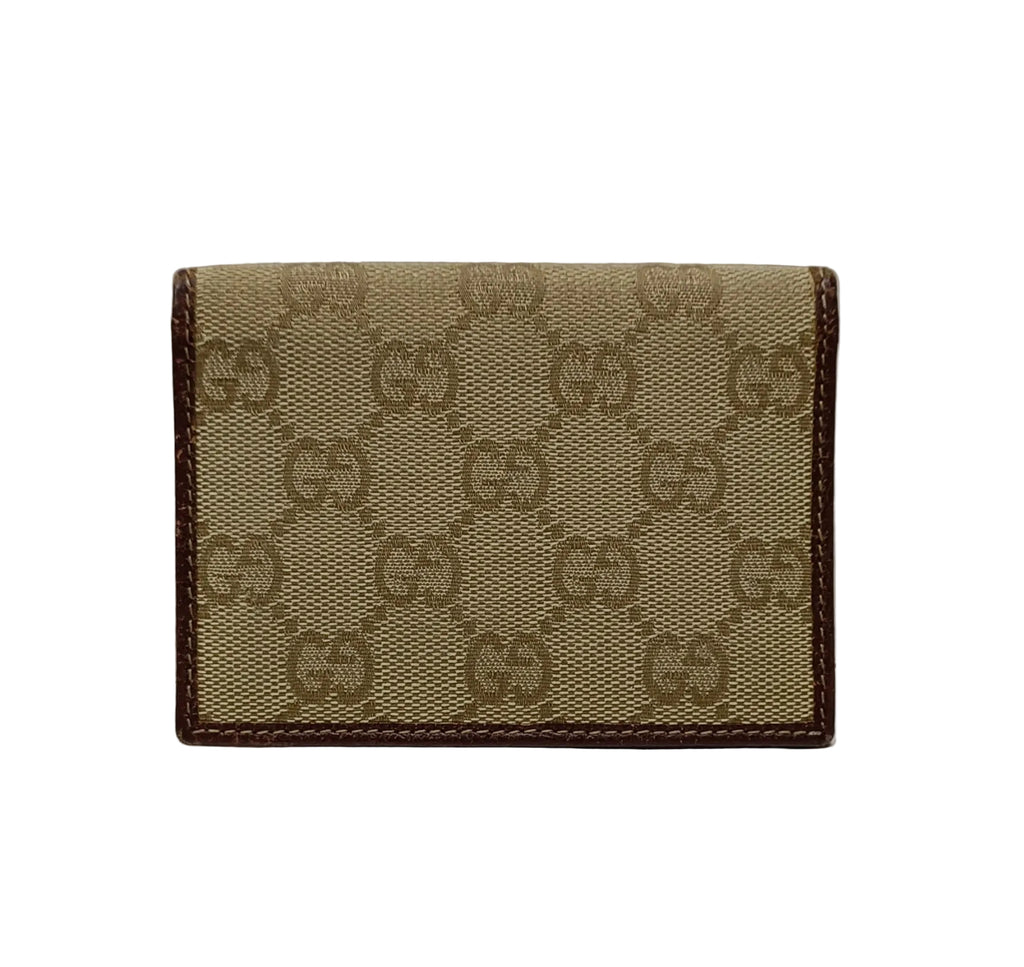 Gucci Card Case-Brown Canvas