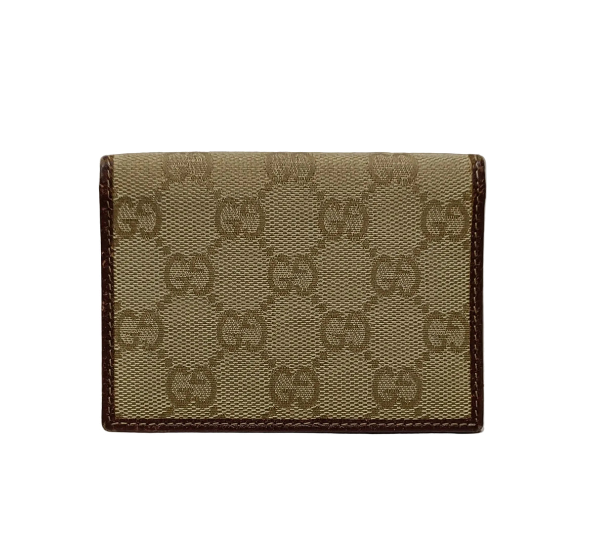 Gucci Card Case-Brown Canvas