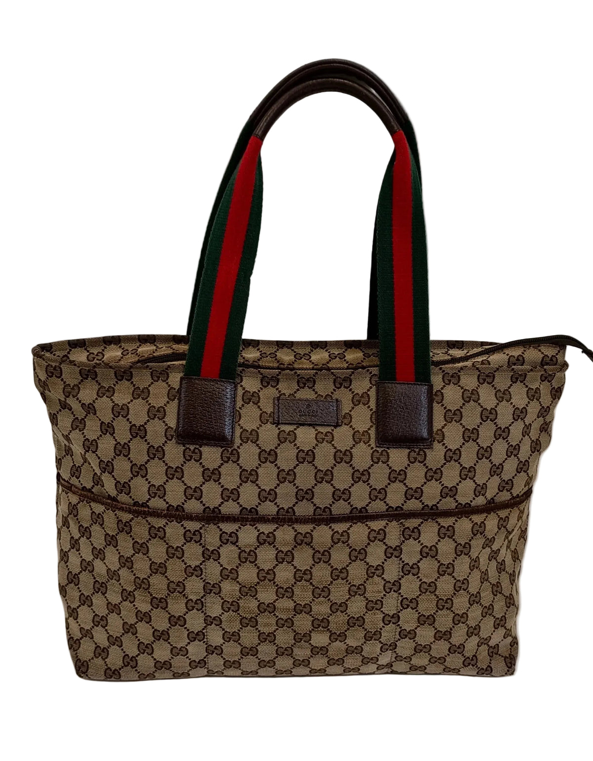 Gucci Tote Bag-Brown Canvas Main image