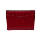 Louis Vuitton Card Holder-Red EPI Leather