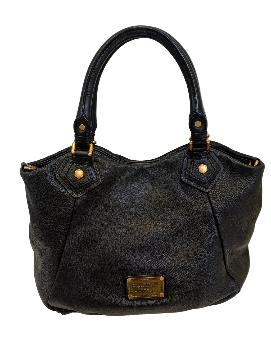 Marc Jacobs Tote Bag-Black Soft Leather