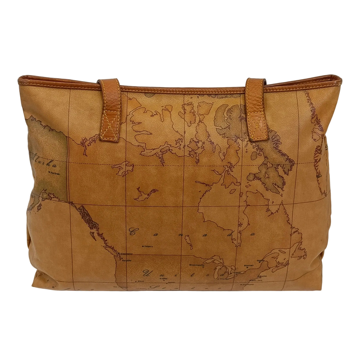 Prima Classe Tote Bag-Brown Australia Continent DSG/Leather
