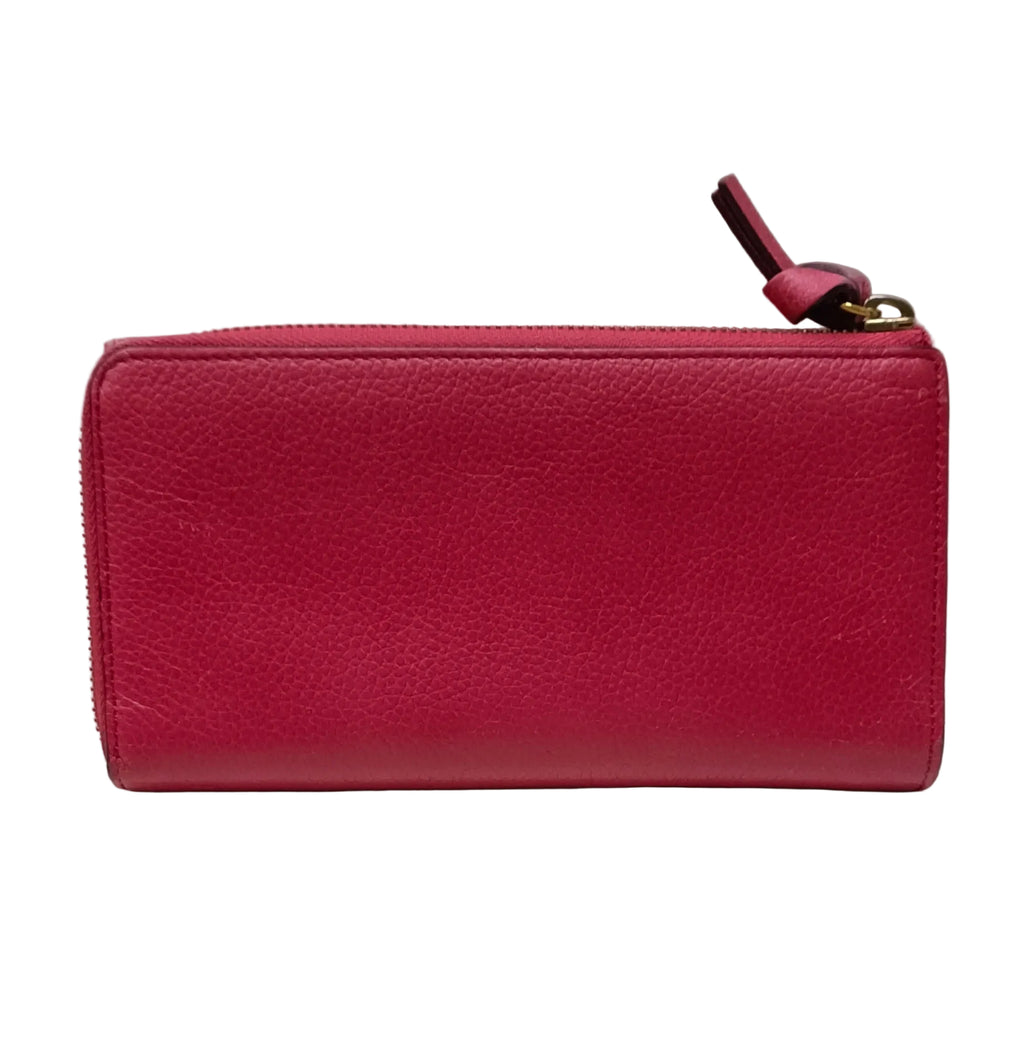 Chloe Georagia Wallet-Pink Leather