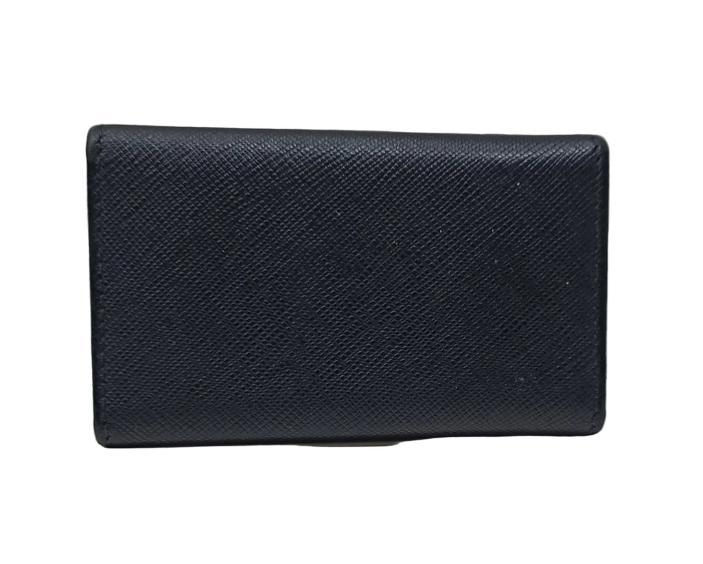 Prada Key Case-Black Saffiano Leather