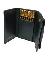 Prada Key Case-Black Saffiano Leather