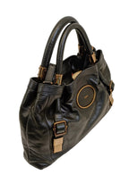 Chloe Victoria Tote Bag-Black Leather-2 Way