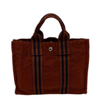Hermes Tote Bag-Brown Canvas