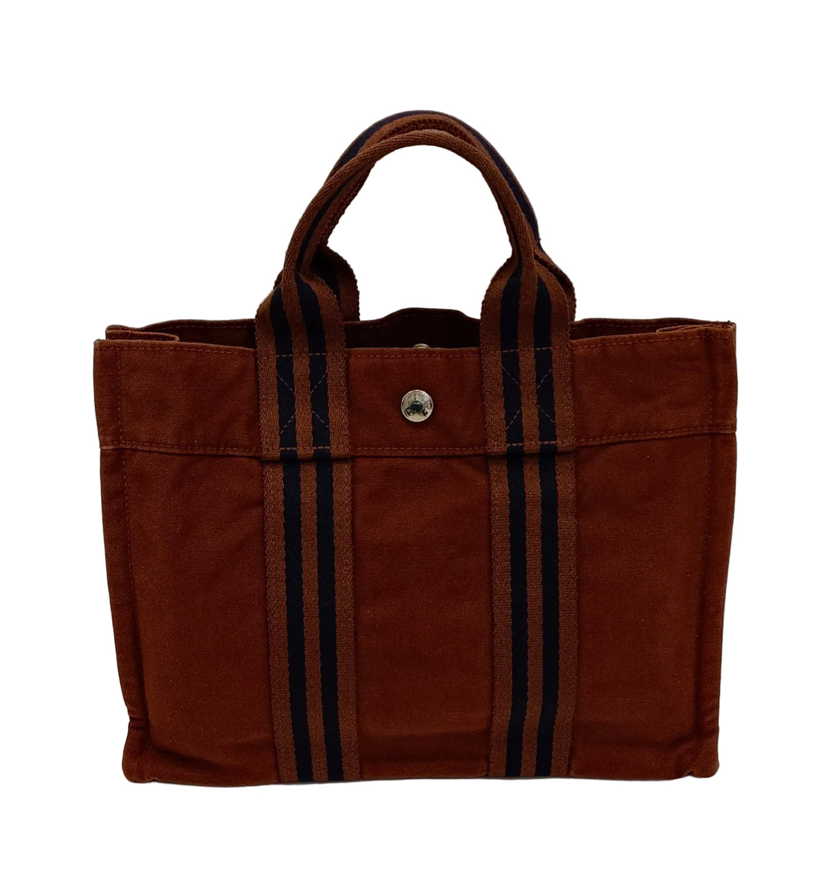 Hermes Tote Bag-Brown Canvas