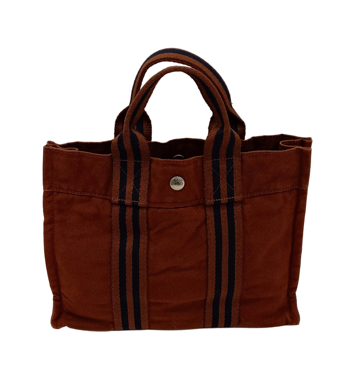 Hermes Tote Bag-Brown Canvas
