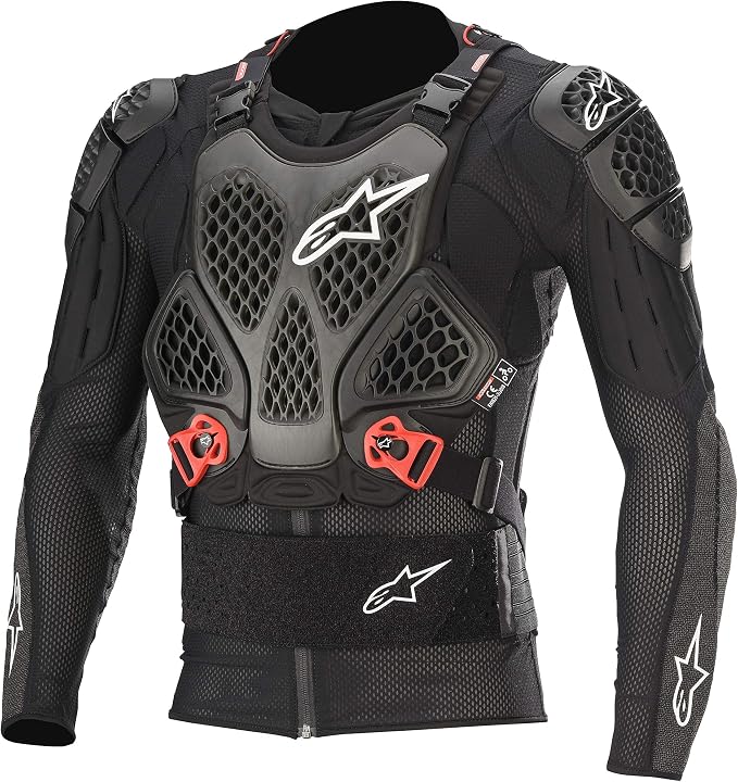 Alpinestars 6506520-13 Bionic Tech V2 Protection Jacket, Black/Red, Size-Large