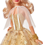 2023 Holiday Barbie Doll Blonde Hair 35th Anniversary Mattel