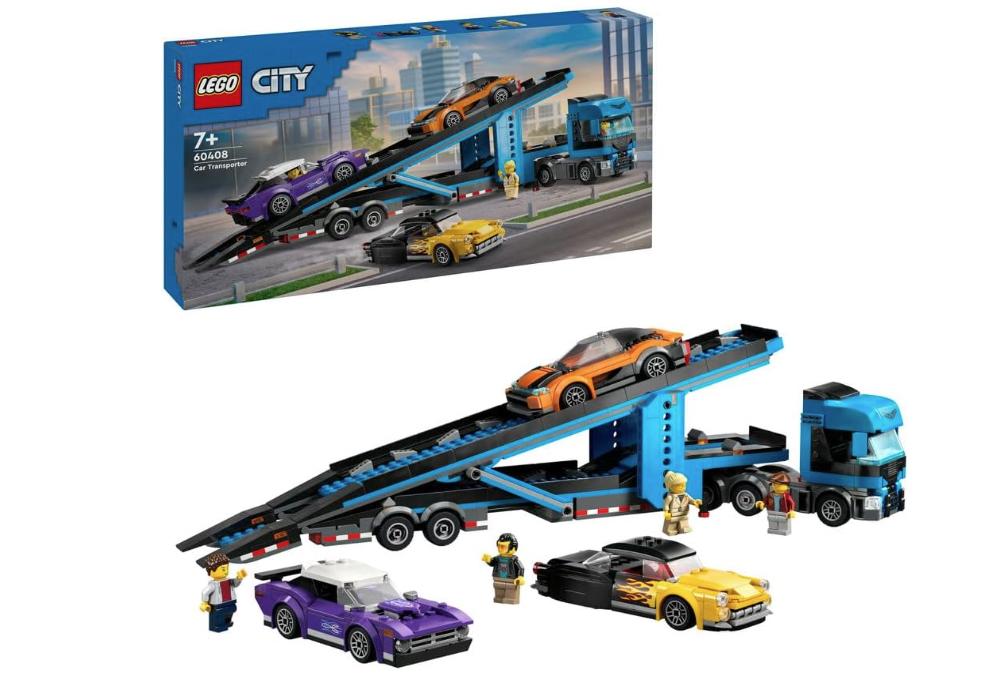 Lego City Car Transporter Truck With Sports Car 998 Pcs