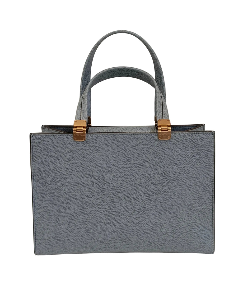 Emporio Armani Tote Bag-Blue Leather 2-Way