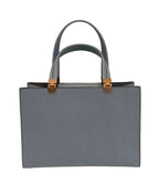Emporio Armani Tote Bag-Blue Leather 2-Way