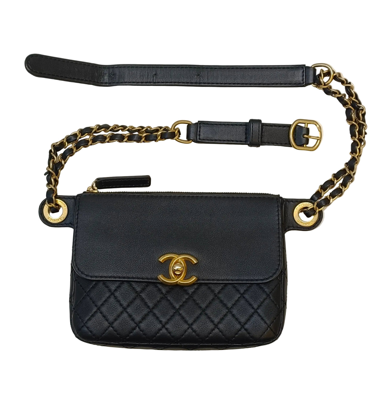 Chanel Waist Pouch-Leather Black Main image