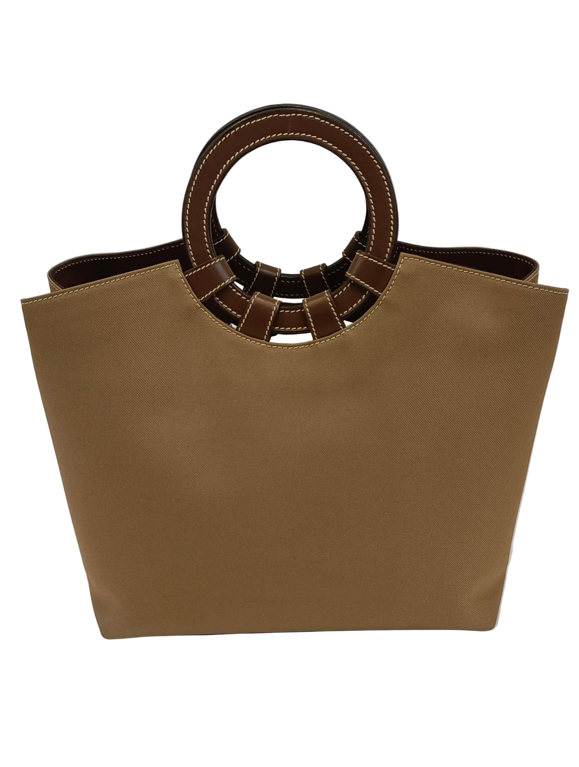Hunting World Tote Bag-Brown Cnv & Leather Secondary image