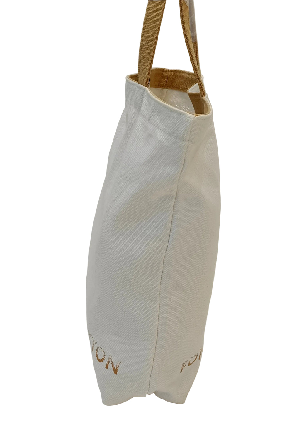 Louis Vuitton Fondation Museum Limited Tote Bag-White Canvas-Brown Strap